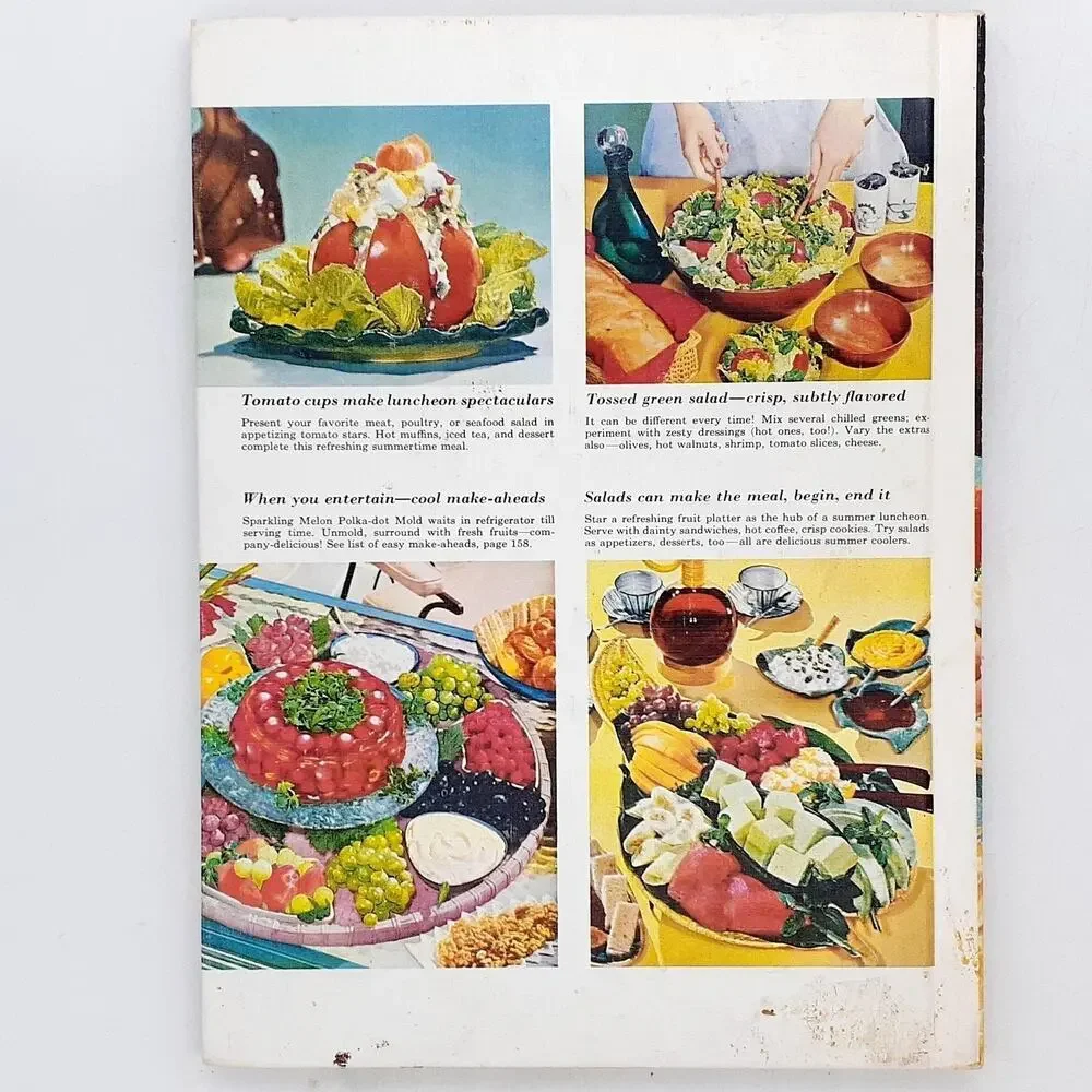 Vintage 1967 Better Homes And Gardens Salad Book 350 Recipes Hardcover Cooking